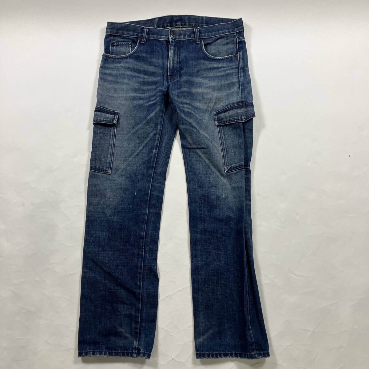 ★ NEIGHBORHOOD ネイバーフッド デニムパンツ ジーンズ ジーパン カーゴデニム コットン 綿 ボトムス インディゴ L メンズ拍卖