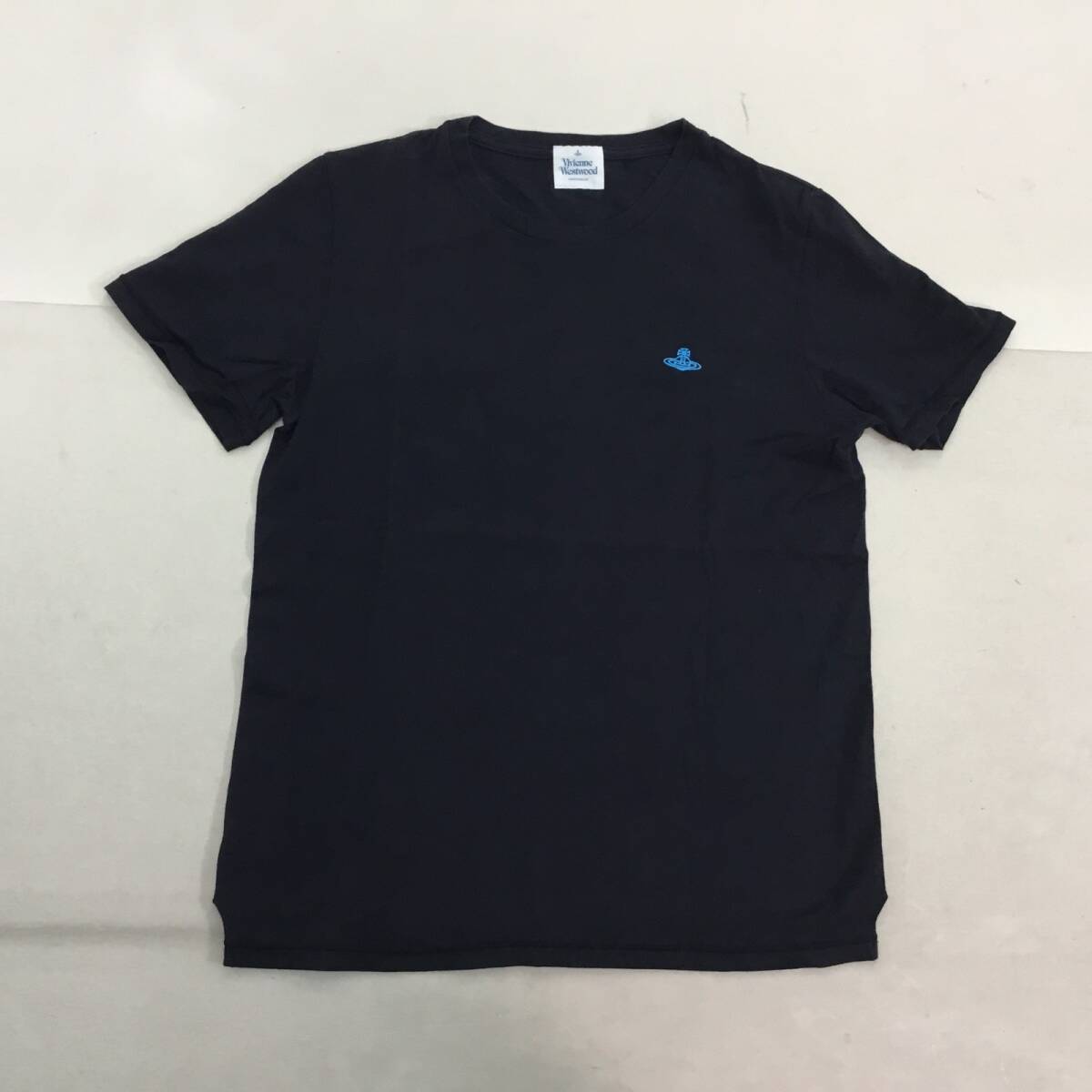 ■日本製 Vivienne Westwood ヴィヴィアンウエストウッド Tシャツ トップス 半袖 UNDERWEAR コットン ブラック Mサイズ レディース拍卖