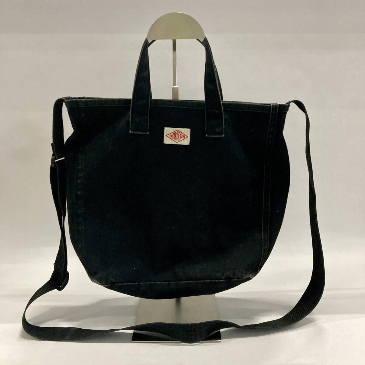 ★ Danton ダントン ショルダーバッグ 2way トートバッグ キャンバス シンプル ブラック 黒 メンズ レディース拍卖