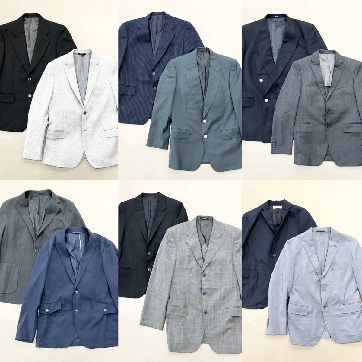 ★ テーラードジャケット ブレザー 12点 まとめ TAKEO KIKUCHI DAKS REGAL 五大陸 UNITED ARROWS アウター メンズ サイズMIX 卸 現状品拍卖