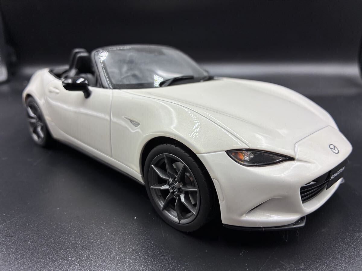 Kyosho Samurai Mazda Roadster S Leather Package 1/18 京商 マツダ ロードスター レザーパッケージ 白 ND オーナーズクラブ キャップ付拍卖