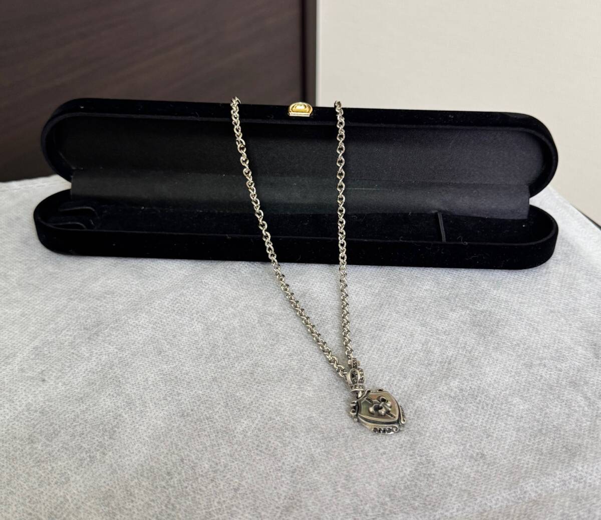クロムハーツ風 ネックレス トップシルバー sv925 ケース付き メンズ ペンダント拍卖
