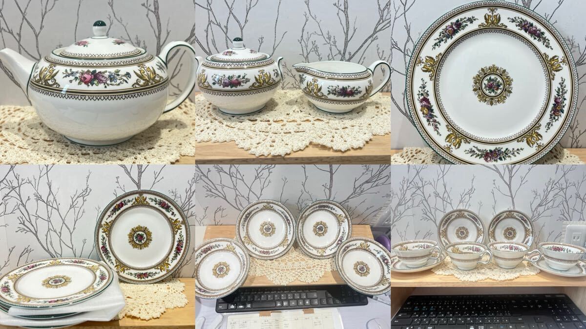 【1円スタート】極美品 ウェッジウッド 大量 まとめ売り セット カップ&ソーサー プレート 皿 洋食器 ブランド食器 売切り 拍卖
