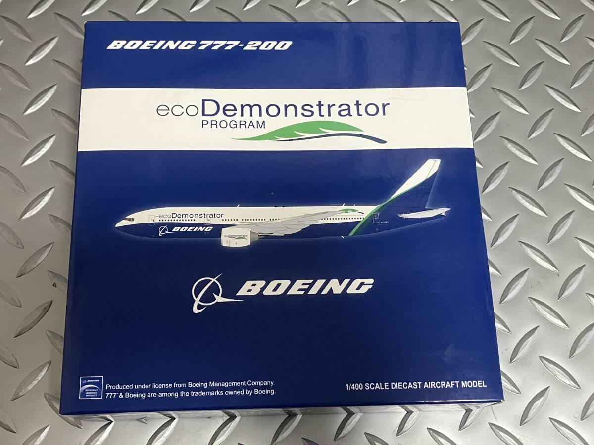 1> JC WINGS 1/400 BOEING eco Demonstrator エコデモンストレーター【B777-200】ハウスカラー拍卖