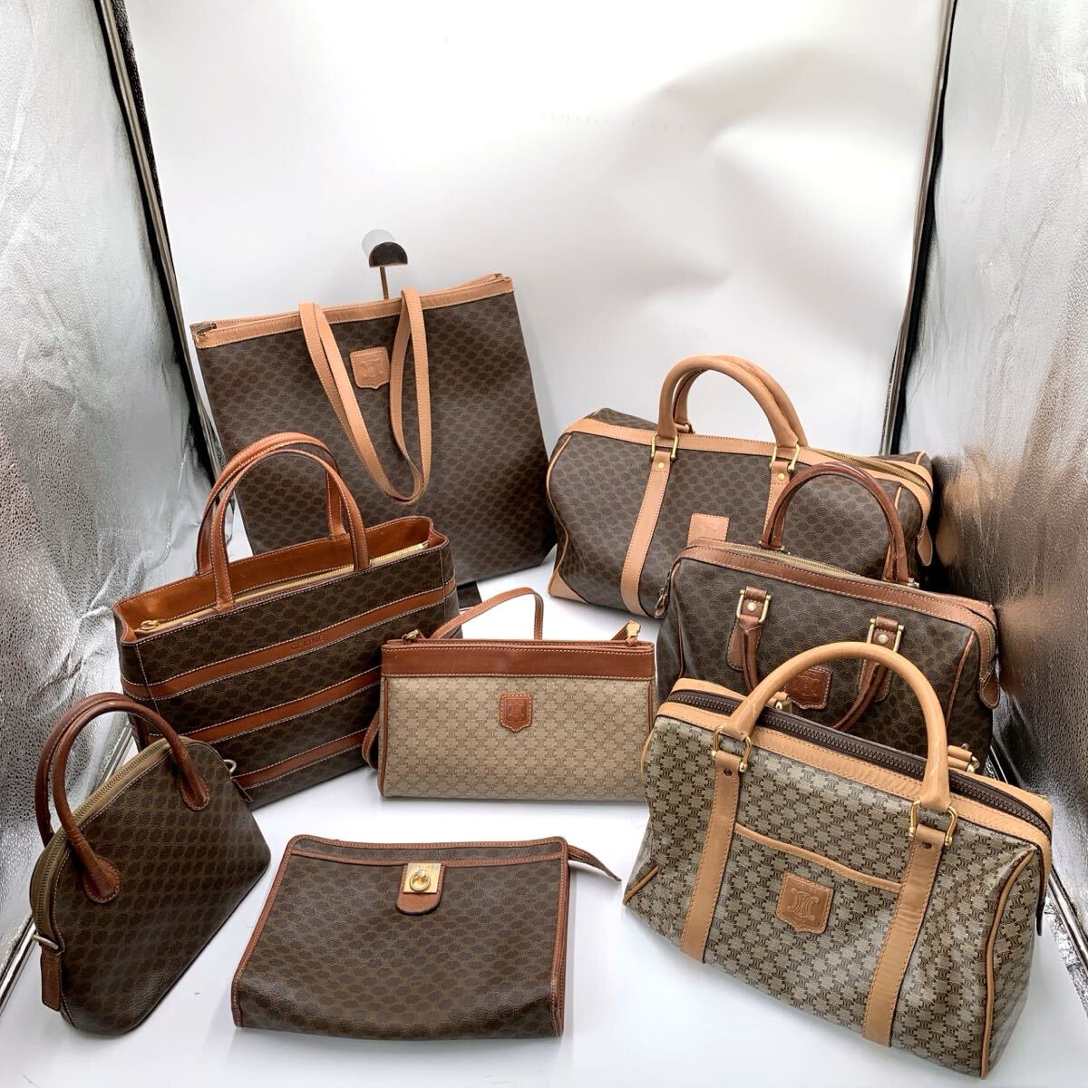CELINE セリーヌ マカダム柄 ショルダーバッグ トートバッグ ハンドバッグ ボストンバッグ等 8点まとめ拍卖