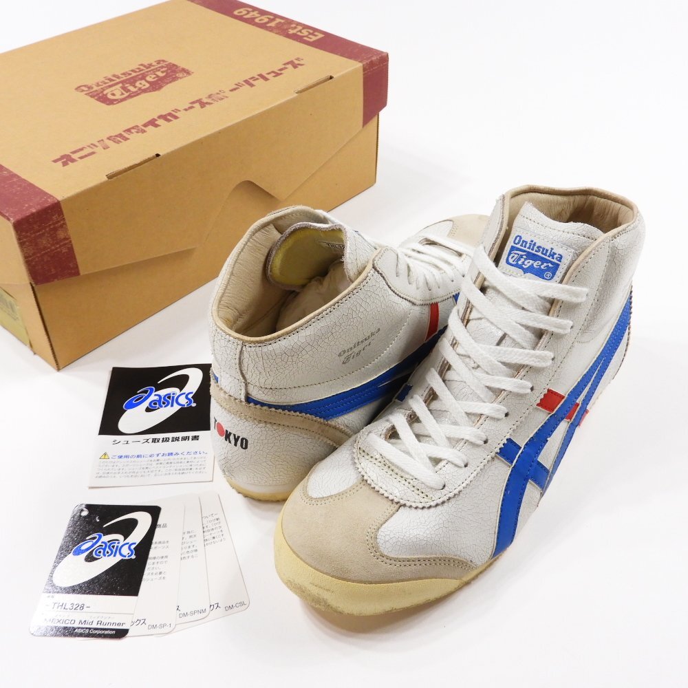 Onitsuka Tiger オニツカタイガー THL328 MEXICO MID RUNNER 観賞用 size 9 1/2 #42298 シューズ メキシコ ミッドランナー拍卖