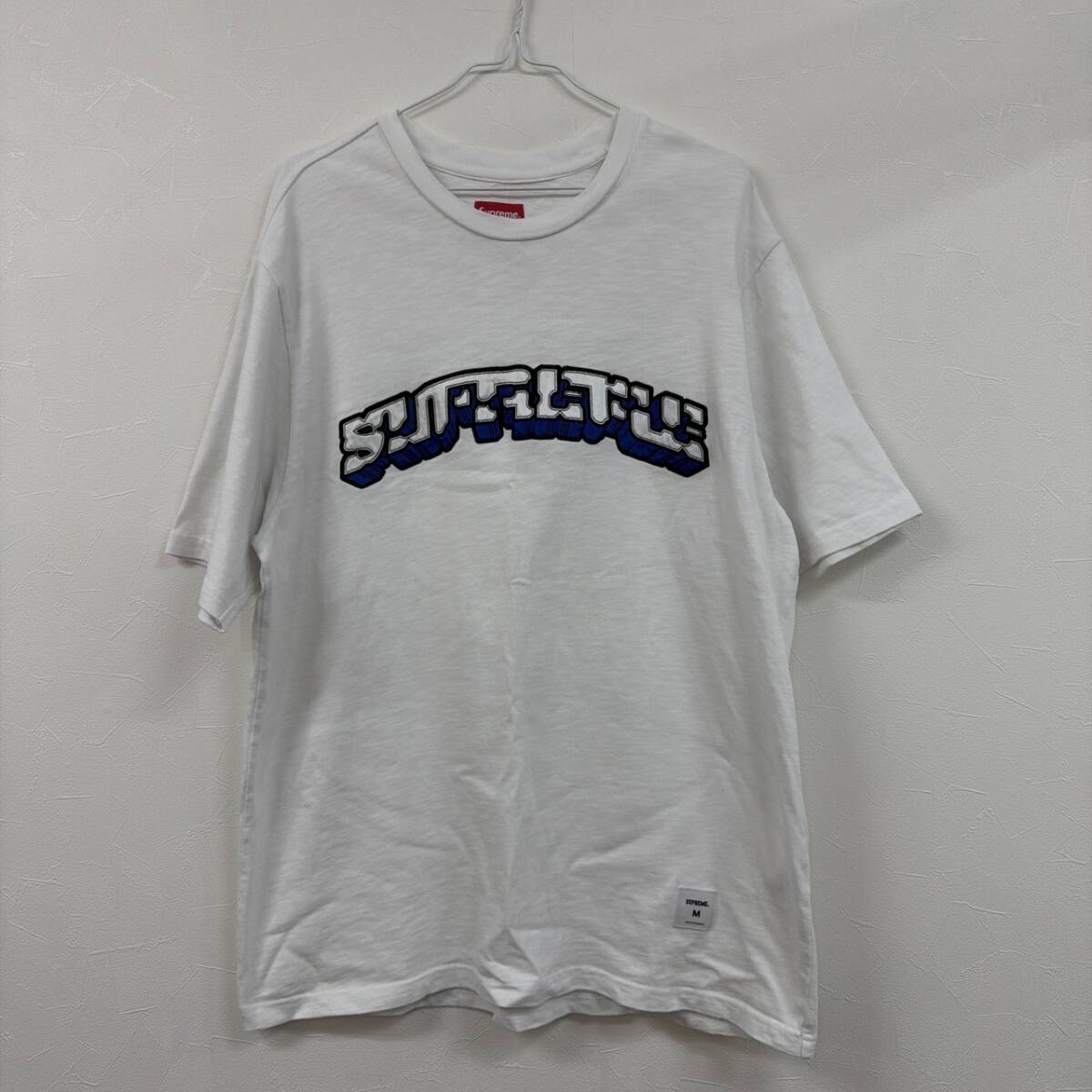Supreme Block Arc S/S Top White シュプリーム 半袖 Tシャツ Mサイズ ホワイト ブルー系 ロゴ拍卖