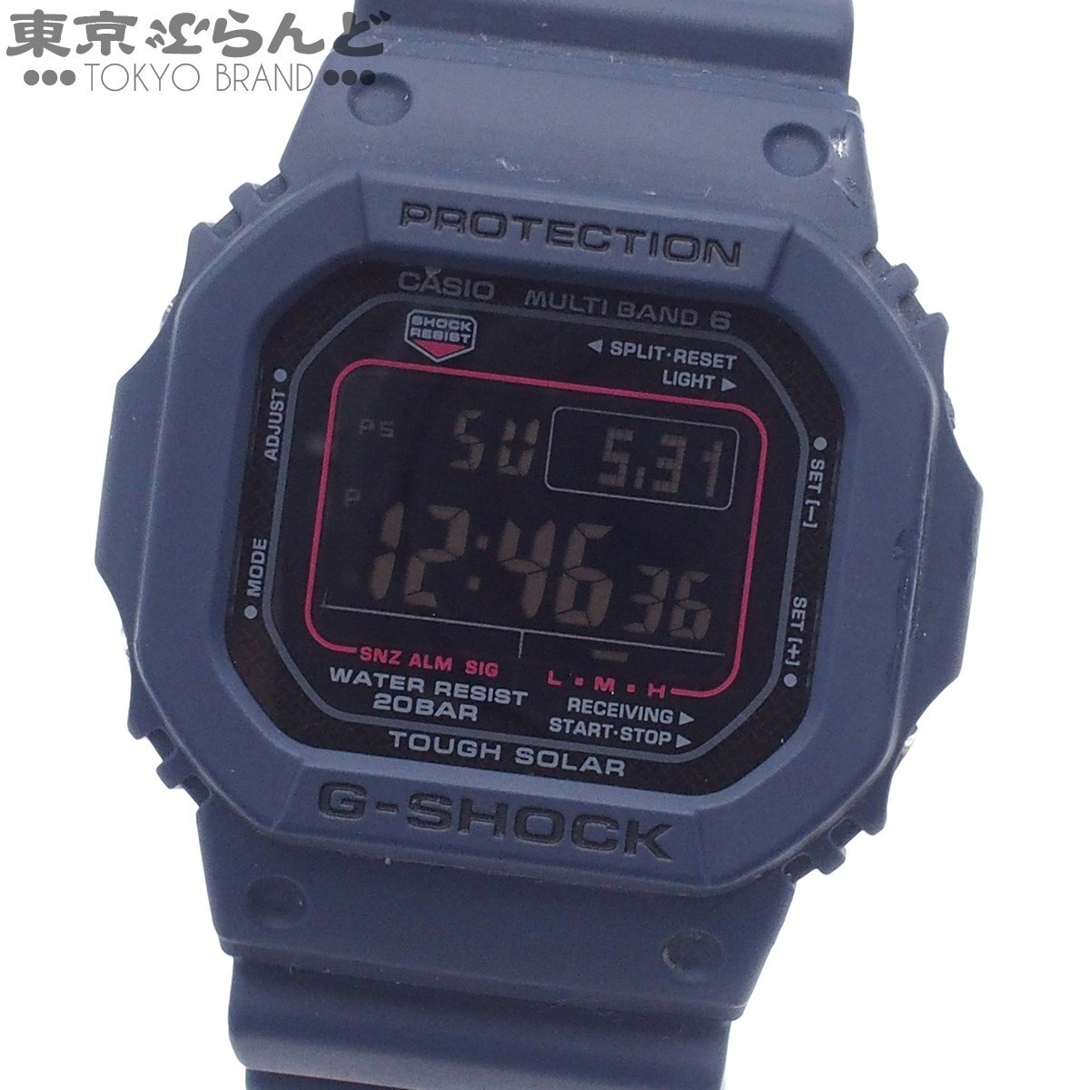 101871836 1円 カシオ CASIO G-SHOCK GW-M5610U-2JF ネイビー 樹脂系 SS 5600 SERIES 腕時計 メンズ タフソーラー電波時計拍卖