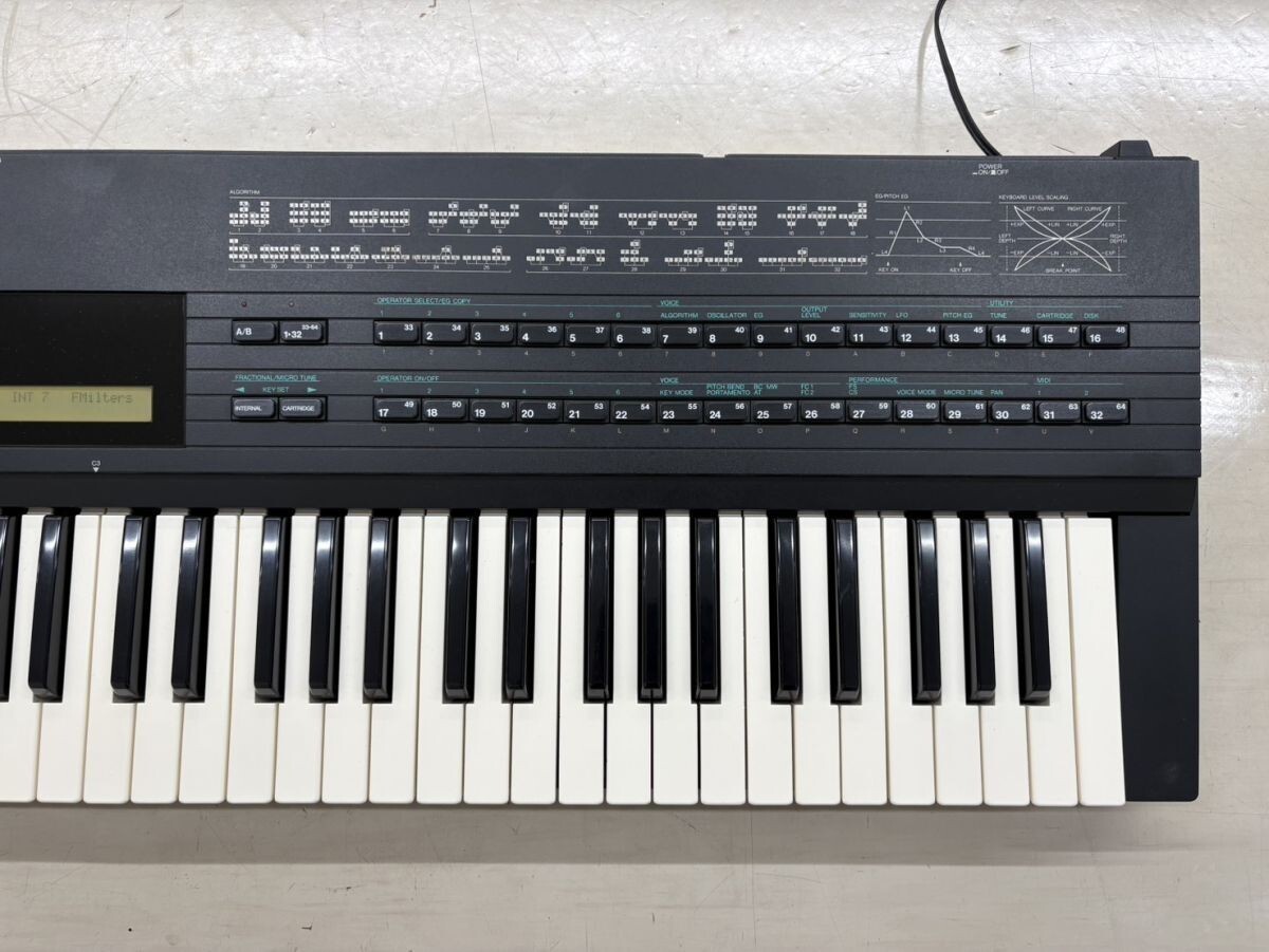 S347-H42-1150▲YAMAHA ヤマハ DX7Ⅱ-FD シンセサイザー ハードケース付 通電確認済 IG拍卖