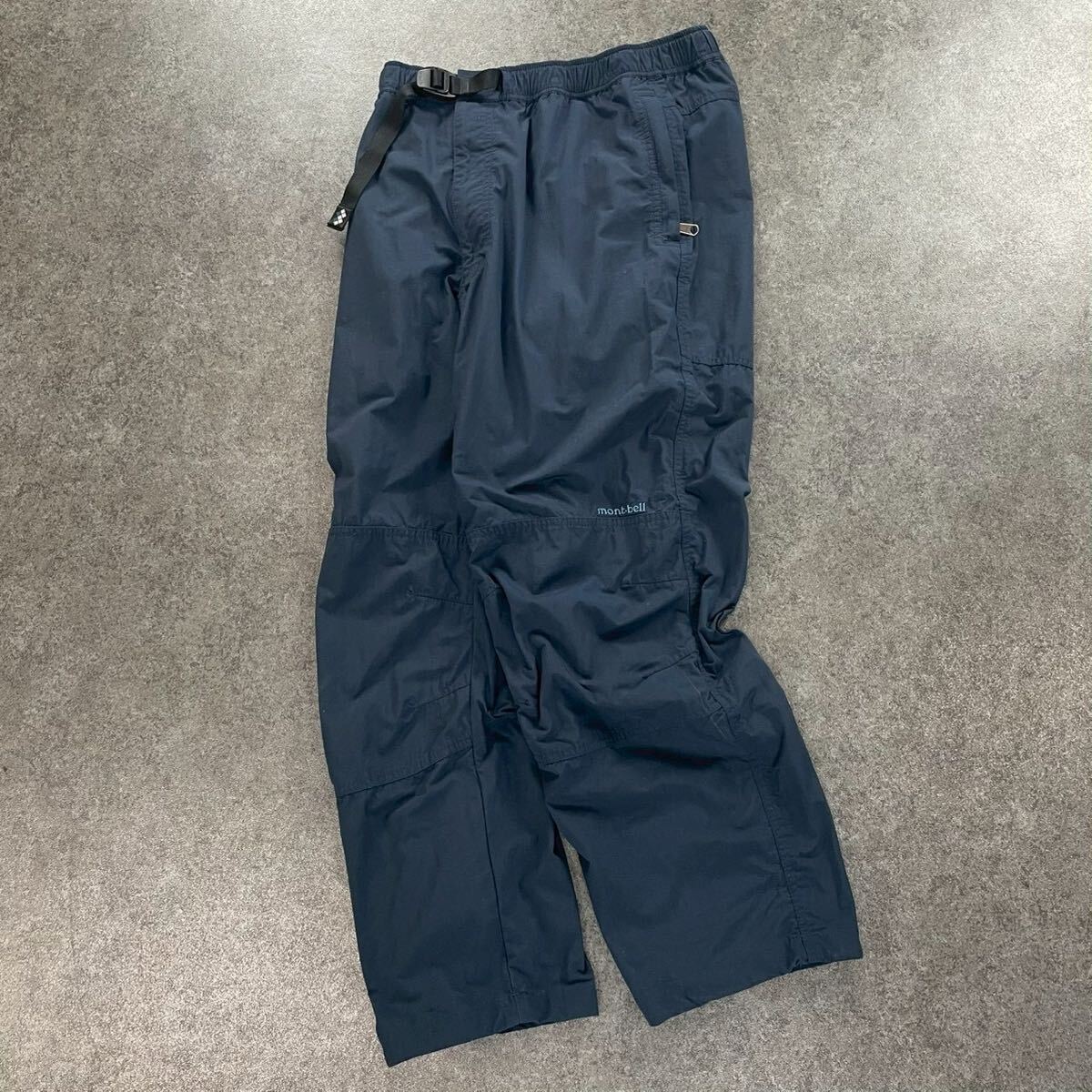 mont-bell モンベル サウスリムパンツ ナイロンパンツ バリスパン ウェビングベルト 立体裁断 登山 ハイキング ネイビー メンズ L 1105208拍卖
