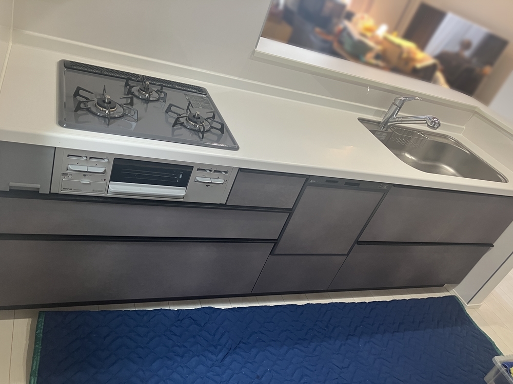 O-1【設置取り外し品】ファーストプラス システムキッチン HTシリーズ スペースグレー 2025年製 W2550mm【直接引き取り限定】IK0617-3xxxx2拍卖