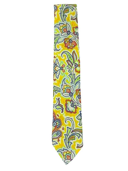 エトロ ETRO ボタニカル柄 プリント ネクタイ マルチカラー スーツ小物 メンズ拍卖