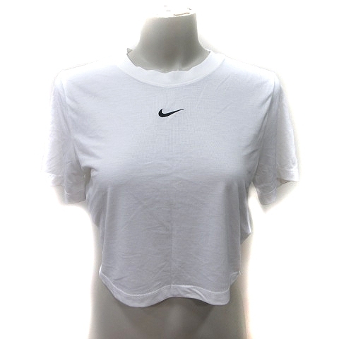 ナイキ NIKE Tシャツ カットソー 半袖 クロップド XL 白 ホワイト /YI レディース拍卖