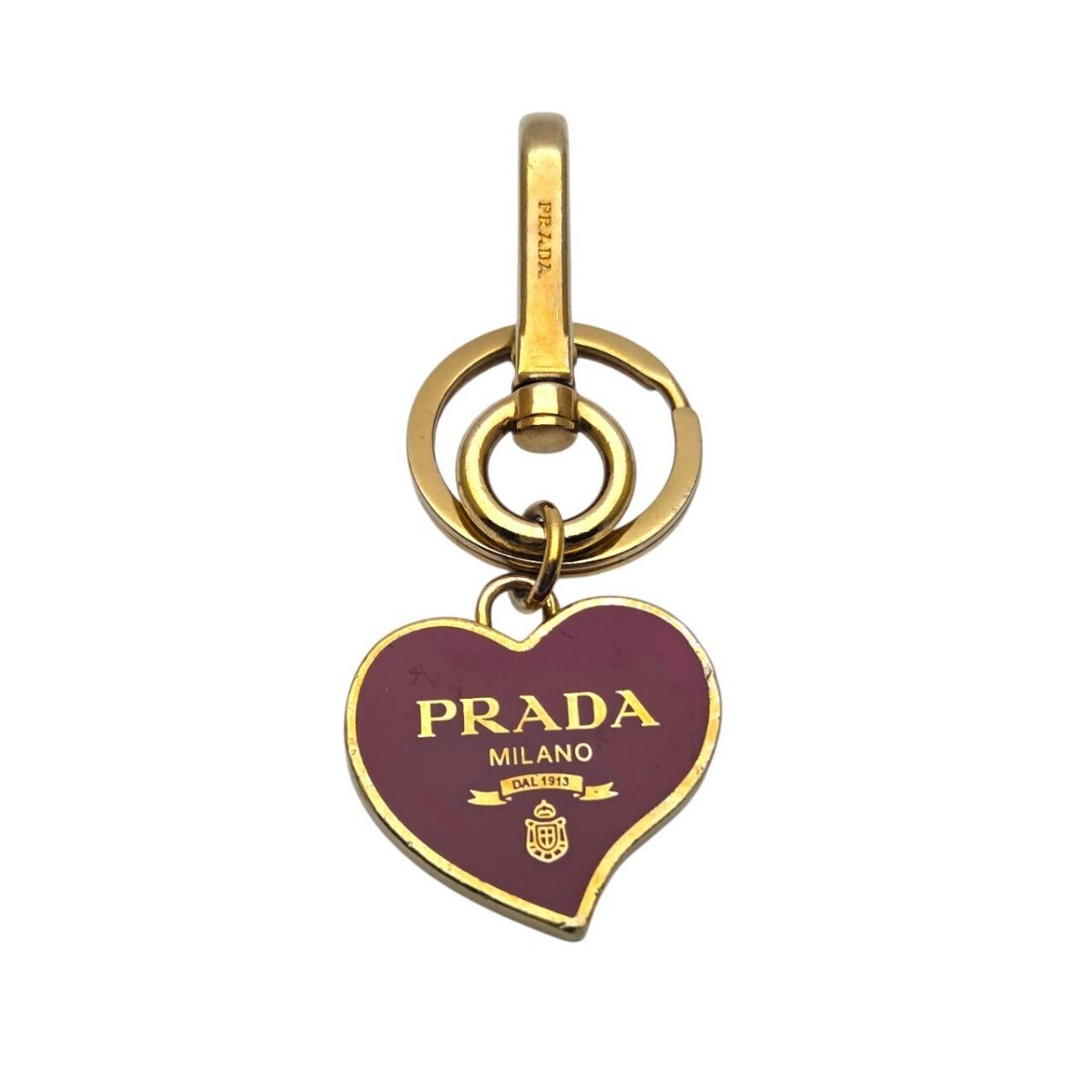 PRADA キーホルダー プラダ キーリング チャーム ハート キーフック キーホルダー B12−80拍卖
