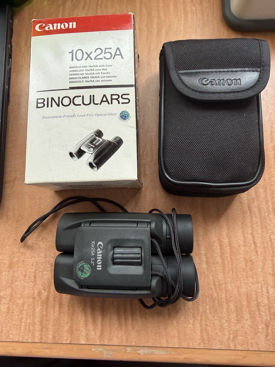 双眼鏡 Canon BINOCULARS 10×25A 5.2° ケース付き拍卖