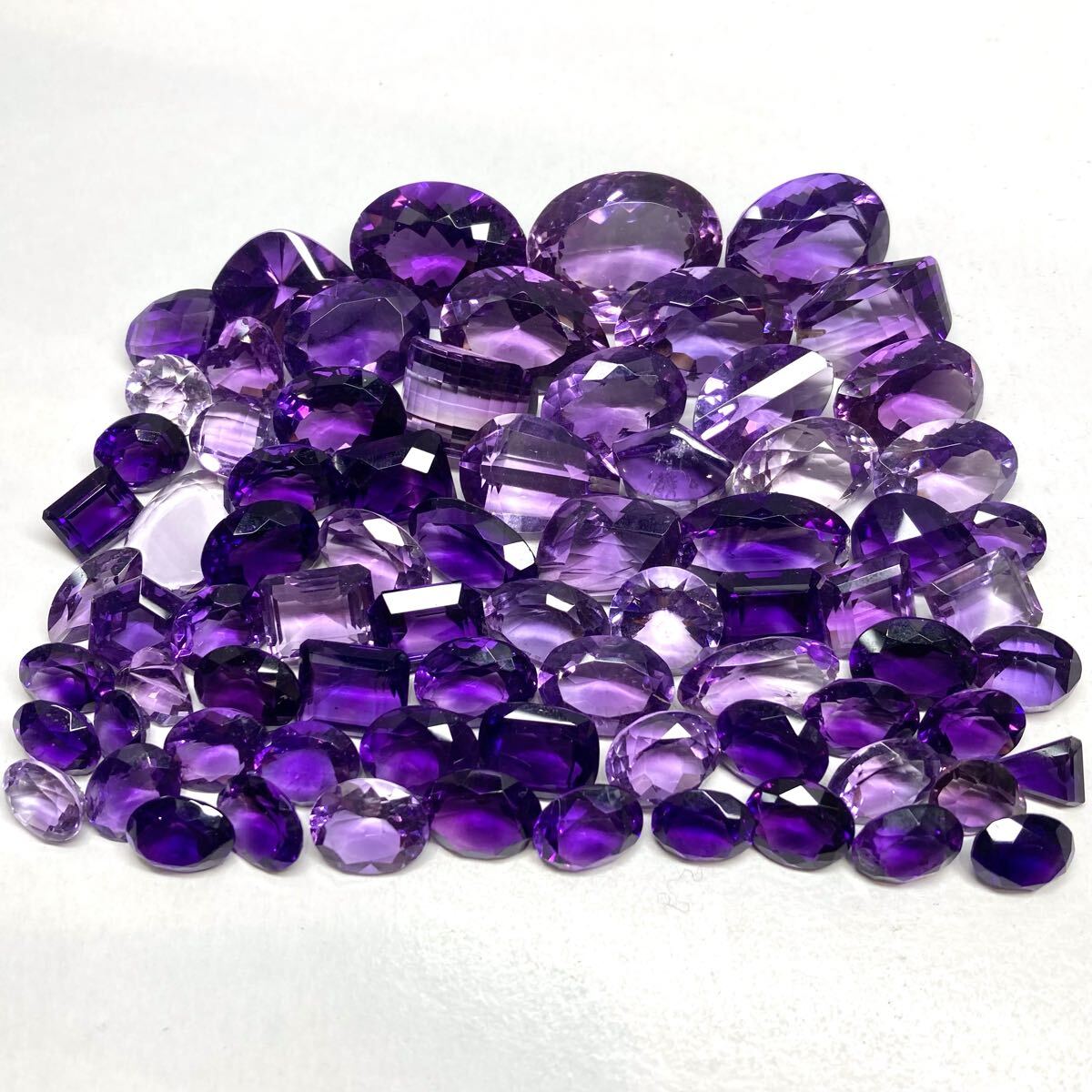 ◆天然アメジストおまとめ501ct◆j 約100.2g ルース 裸石 宝石 ジュエリー jewelry アメシスト amethyst w4す31拍卖