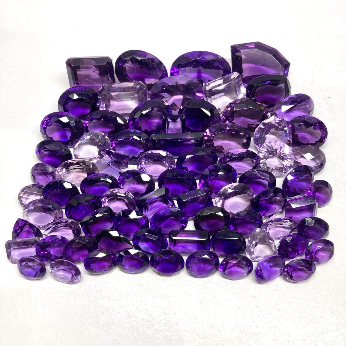 ◆天然アメジストおまとめ500ct◆j 約100g ルース 裸石 宝石 ジュエリー jewelry アメシスト amethyst w4す32拍卖