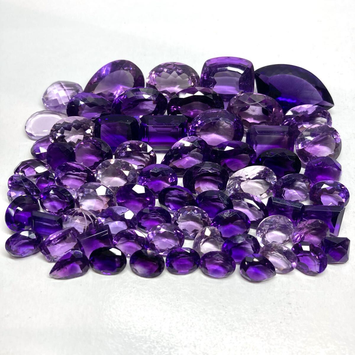◆天然アメジストおまとめ500.5ct◆j 約100.1g ルース 裸石 宝石 ジュエリー jewelry アメシスト amethyst w4す33拍卖