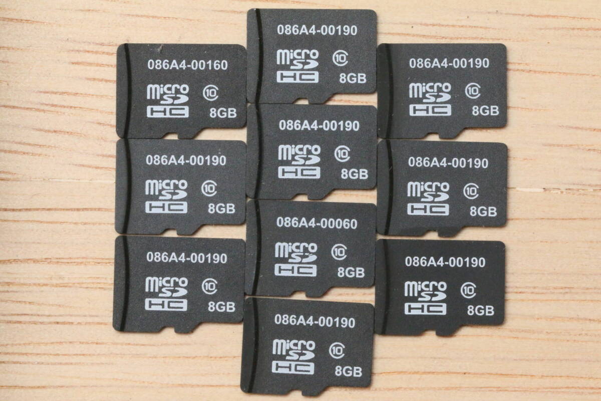 8GB microSDHCカード 086A4 ●10枚セット● (16)拍卖