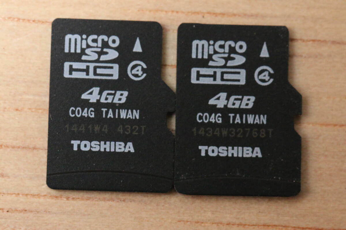 4GB microSDHCカード TOSHIBA ●2枚セット● (23)拍卖