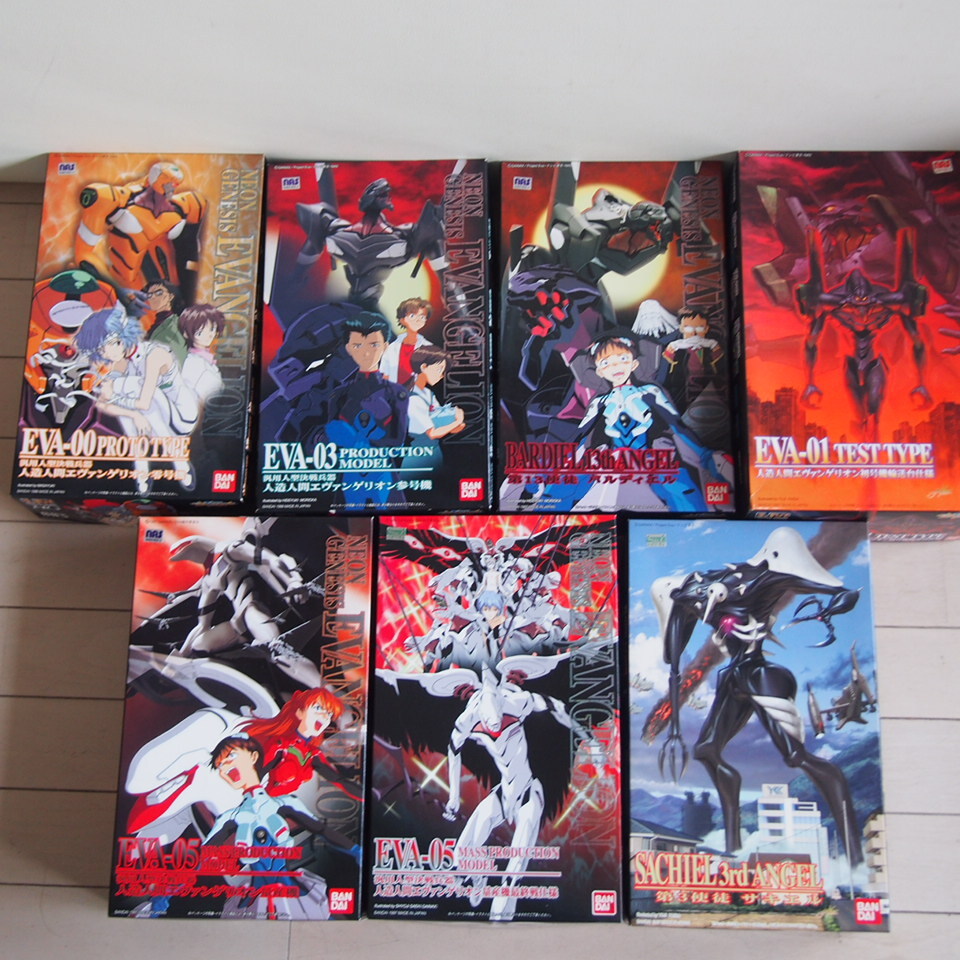 バンダイ BANDAI エヴァンゲリオン プラモデル 模型 EVA-00 EV-001 EVA-03 EVA-01 EVA-05 BARDIEL SACHIEL 7点まとめ拍卖