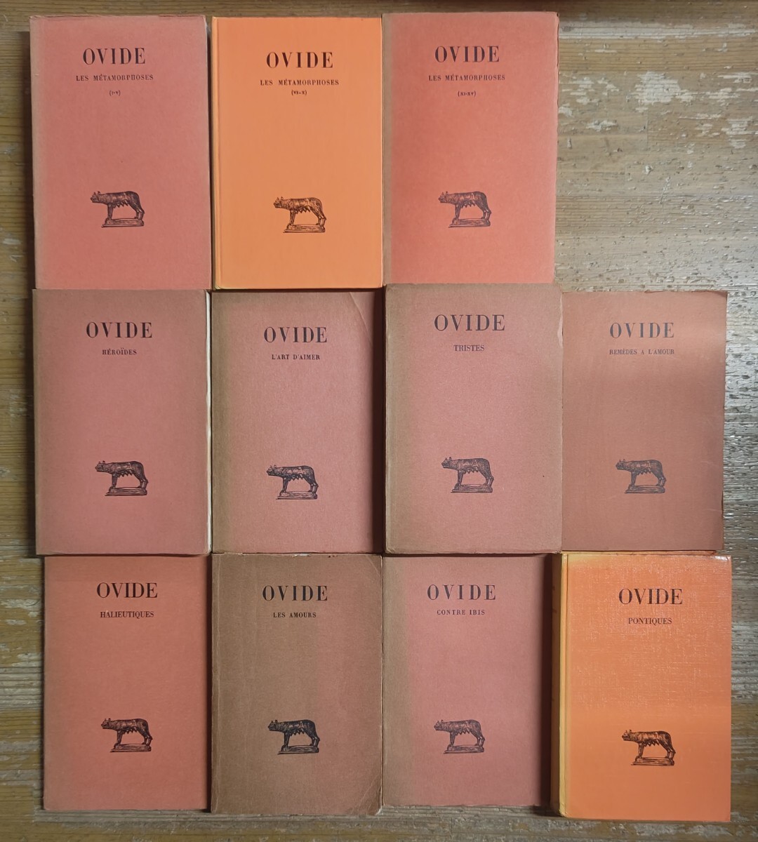 y0615-16.オウィディウス ビュデ叢書 洋書/OVIDE/古代ローマ/ラテン古典文学/詩集/ラテン語テキスト/フランス語訳/注釈拍卖