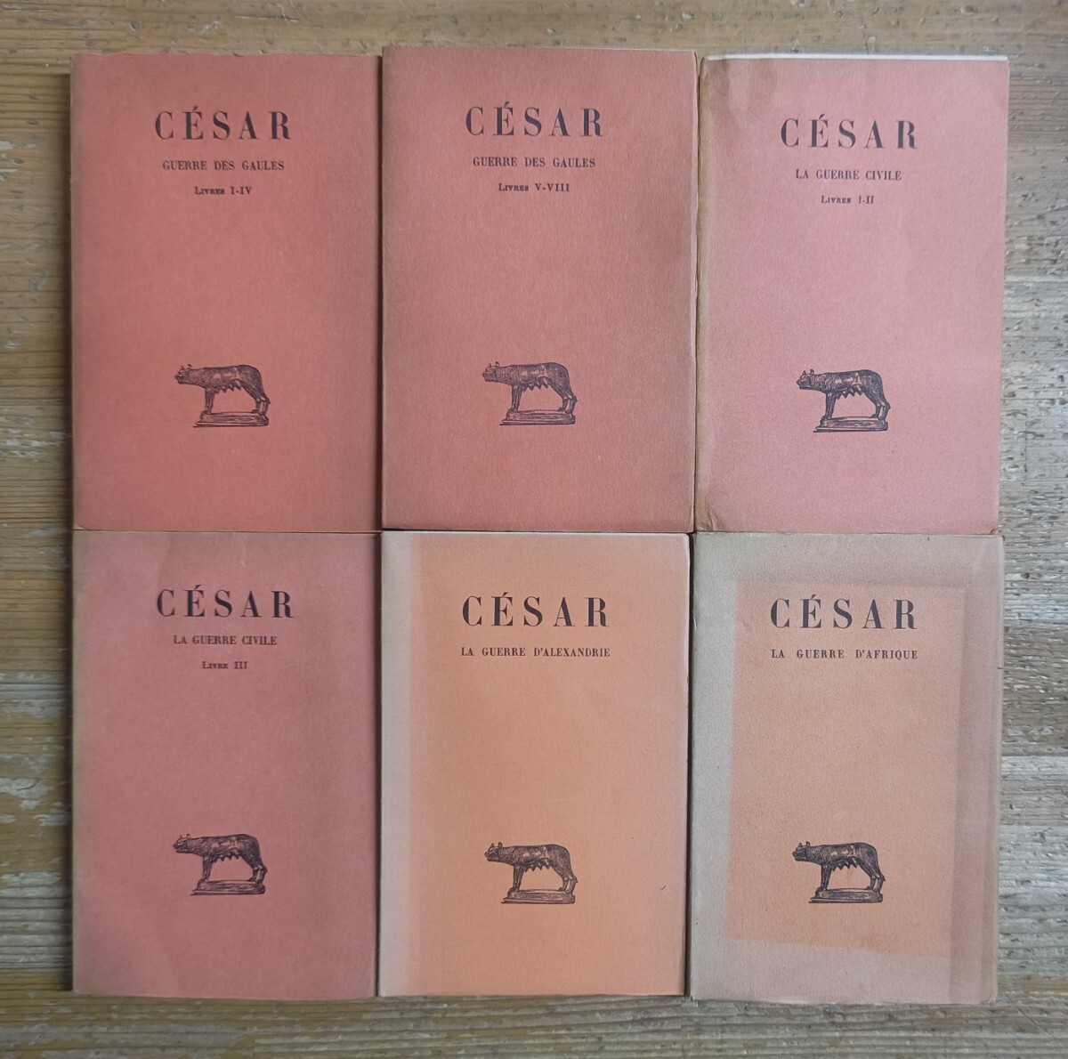 y0615-15.カエサル ビュデ叢書 洋書/CESAR/古代ローマ/ラテン古典/ガリア戦記/内戦/アレクサンドリア戦記拍卖