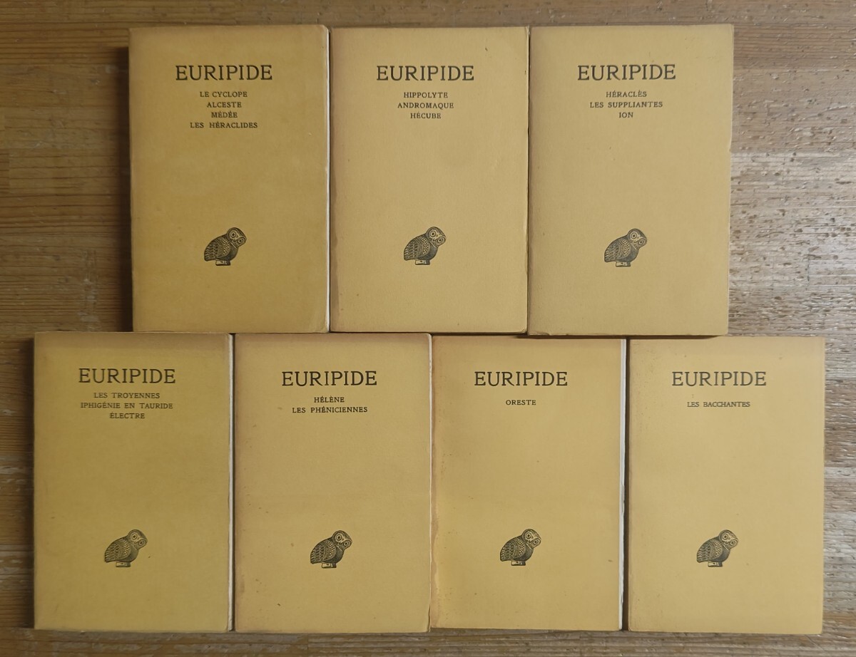y0614-10.エウリピデス 戯曲集 ビュデ叢書 洋書/EURIPIDE/古代ギリシャ/古典文学/悲劇/詩集/ギリシャ語テキスト/フランス語訳/注釈拍卖