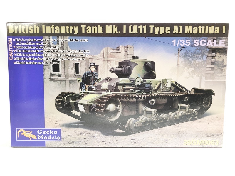 ゲッコーモデル 1/35 イギリス歩兵戦車Mk.I(A11型A)マチルダI 35GM0063 プラモデル 同梱OK 1円スタート★M拍卖
