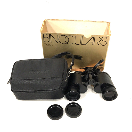 ニコン BINOCULARS 7×35 7.3° 双眼鏡 現状品 ソフトケース付き 光学機器 Nikon 5F072拍卖
