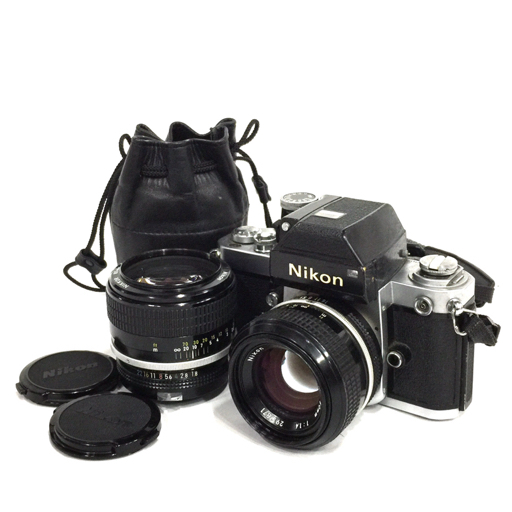 1円 Nikon F2 NIKKOR 85mm F1.8 50mm F1.4 一眼レフ フィルムカメラ ニコン 単焦点レンズ 光学機器 L101305拍卖