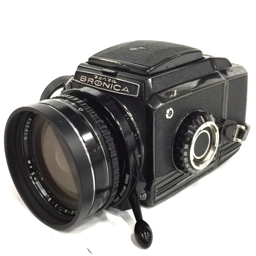 1円 ZENZA BRONICA NIKKOR-H f=5cm F3.5 ゼンザブロニカ 中判 フィルムカメラ 単焦点レンズ 光学機器拍卖