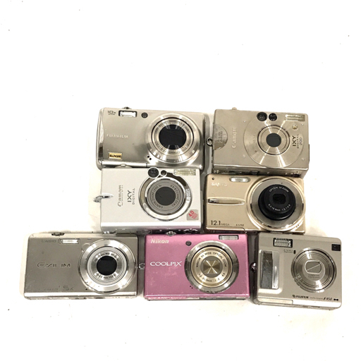 1円 FUJIFILM FINEPIX F70 EXR 他 Nikon Canon 等 コンパクトデジタルカメラ まとめ セット 現状品拍卖