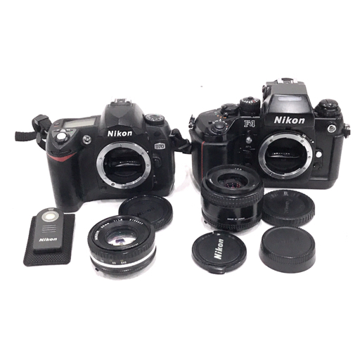1円 Nikon ニコン F4 一眼レフフィルムカメラ 35mm f/2 D レンズ 他 D70 デジタル一眼 50mm f/1.8 セット拍卖