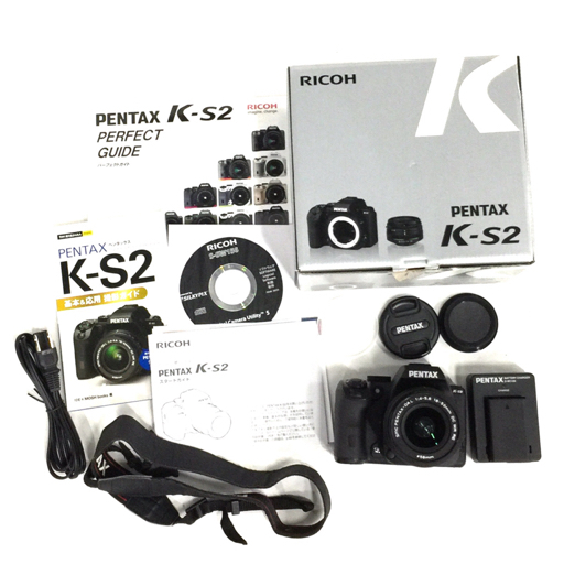 1円 PENTAX K-S2 SMC PENTAX-DA L F4-5.6 18-50mm デジタル一眼レフカメラ レンズ 動作確認済 C011121-1拍卖
