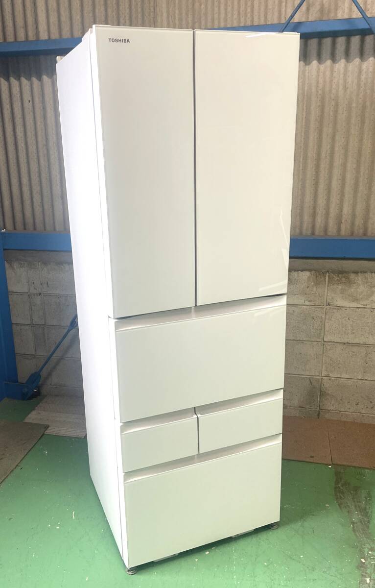◆東芝/TOSHIBA/2023年製/462L/VEGETA/6ドア/冷凍冷蔵庫/GR-V460FH(EW)/クリーニング済み/動作良好◆TA176拍卖