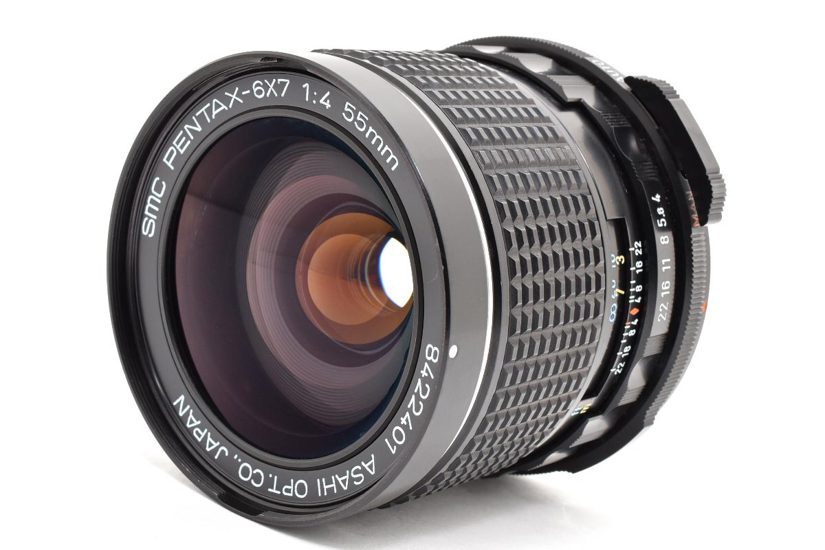 ◇◆ 完動美品 ペンタックス Pentax 6x7 SMC 55mm f/4 広角 MF 中判 レンズ 6x7 67 67II 動作確認済 バケペン 4562 ◆◇拍卖