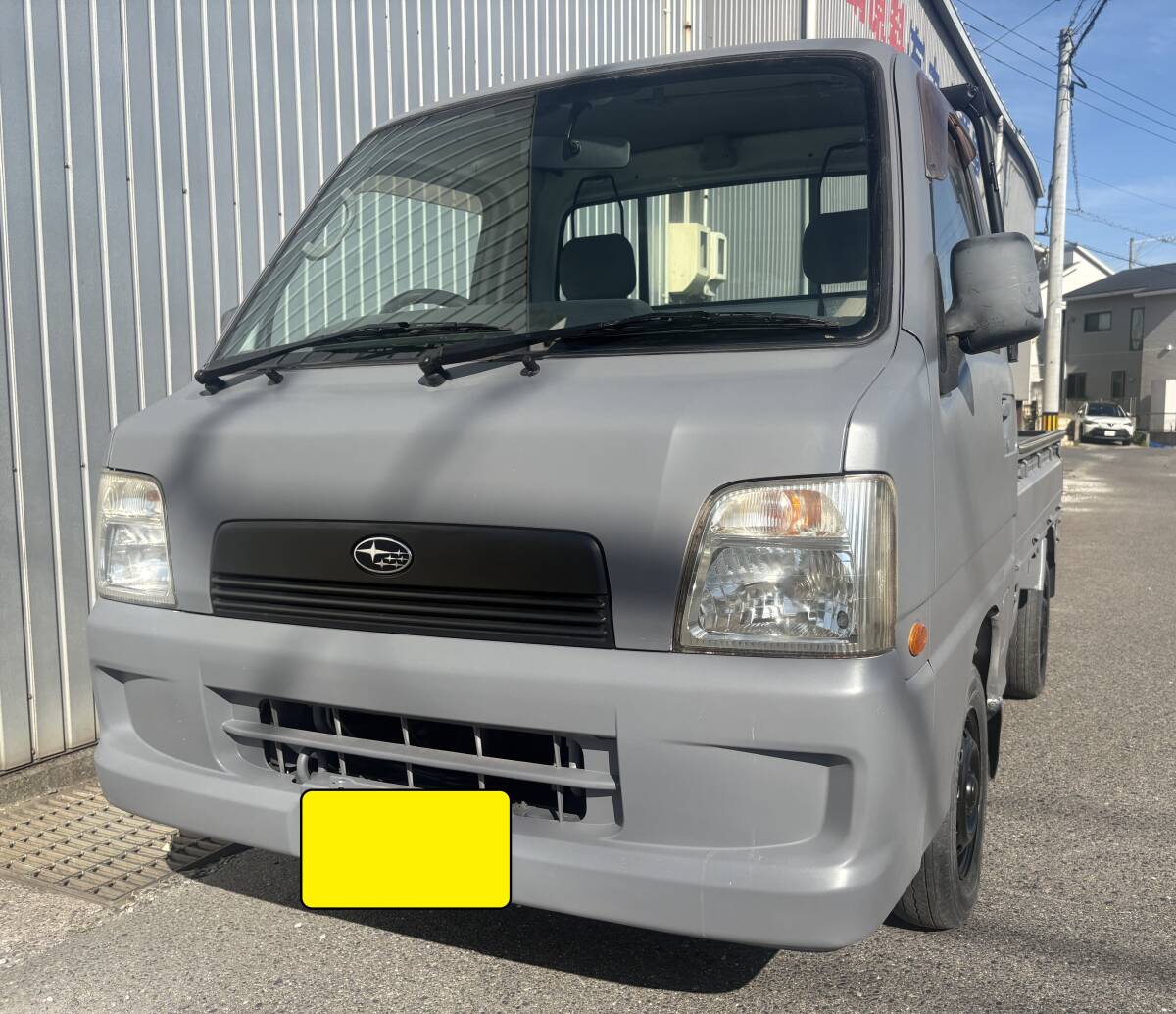 H14年 サンバートラック TB 4WD グレー全塗装 エアコン パワステ タイベル WP交換済み 車検満タン! 拍卖