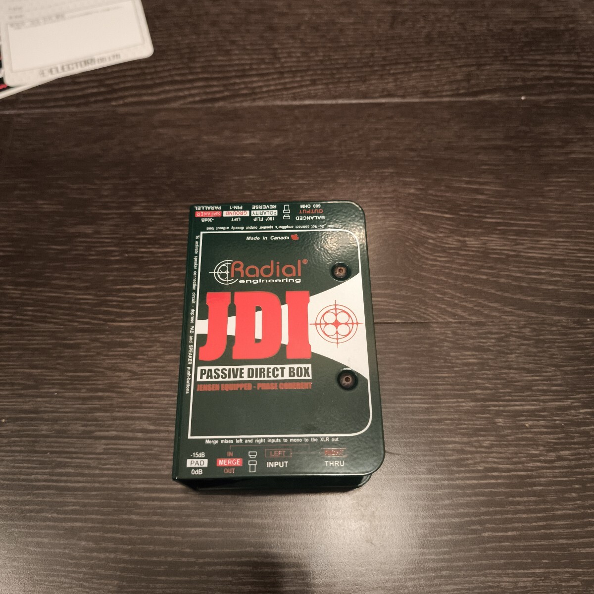 Radial JDI Passive Direct Box ラディアル パッシブDI拍卖