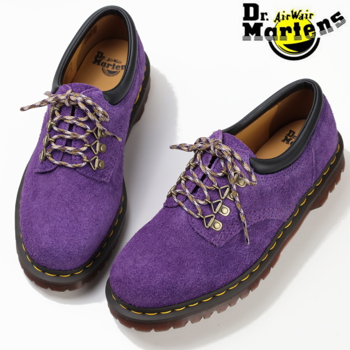 【新品・箱付】定価2.7万 ドクターマーチン Dr.Martens《ナッパ スエード》8053 5ホール ダービーシューズ Dリング 紫 UK8 AIRWAIR拍卖