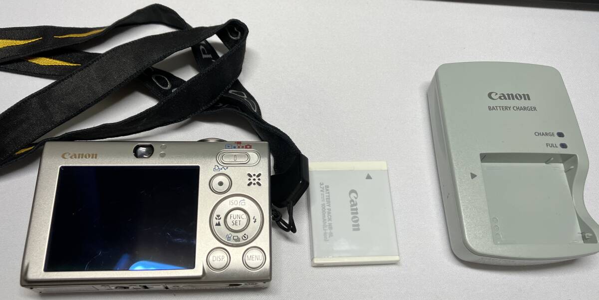 【ジャンク】Canon キヤノン IXY DIGITAL 25 IS シルバー レンズエラー 充電器付き拍卖