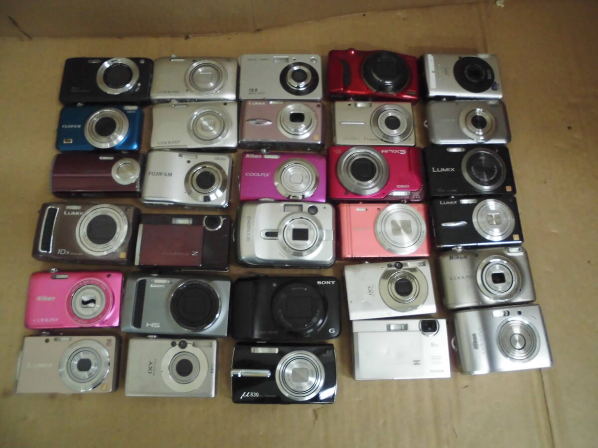 デジカメ デジタルカメラ 大量 Canon CASIO Nikon OLYMPUS SONY 他 計30台 拍卖