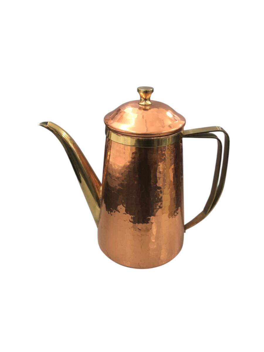 26R241 2 MORICO モリコ 槌目入りコーヒーポット 森井金属 銅製ポット 中古品拍卖