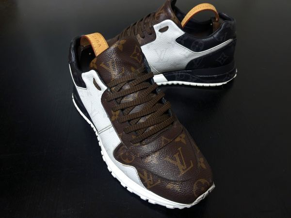 ヴィトン 6 LOUIS VUITTON ♯CL0128 モノグラム ランウェイ コンビレザースニーカー 1931拍卖