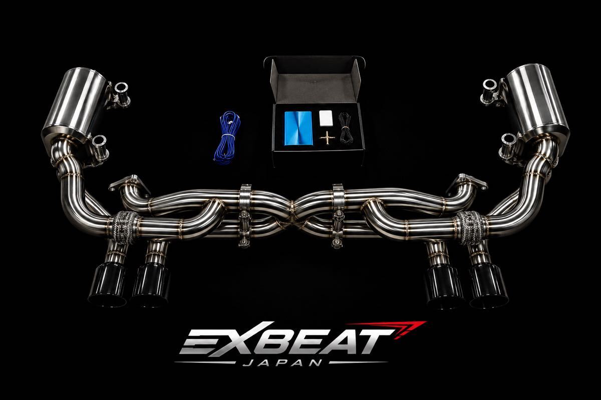 【送料込240,000円】【EXBEAT JAPAN】ポルシェ911 991.1 3.4L/3.8L用 可変バルブ付きステンレスマフラー ※スポーツエキゾースト対応 美響拍卖
