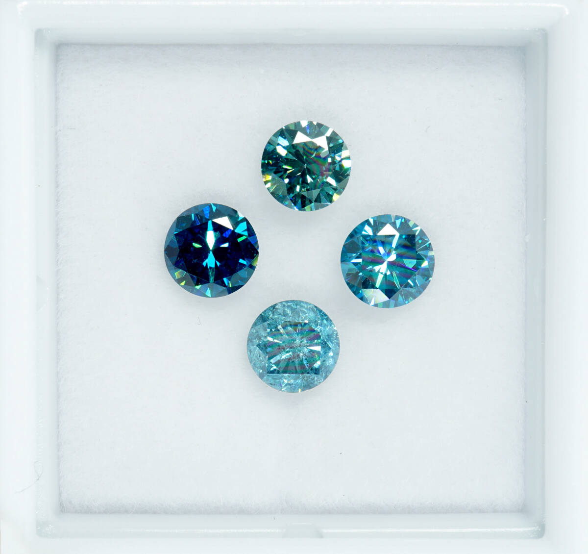 ★おまとめ天然ブルーダイヤモンド I~SIクラス 4.3mmUP 最高級 1.41ct ルース 宝石 ジュエリー jewelry拍卖