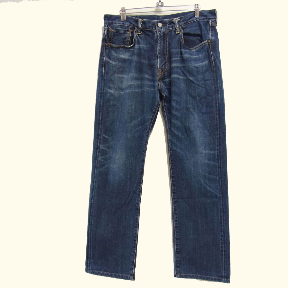 ☆Levis リーバイス 505 135周年記念 日本製 濃紺 良サイズ ジップフライ デニムパンツ W32 メンズ 1円スタート拍卖