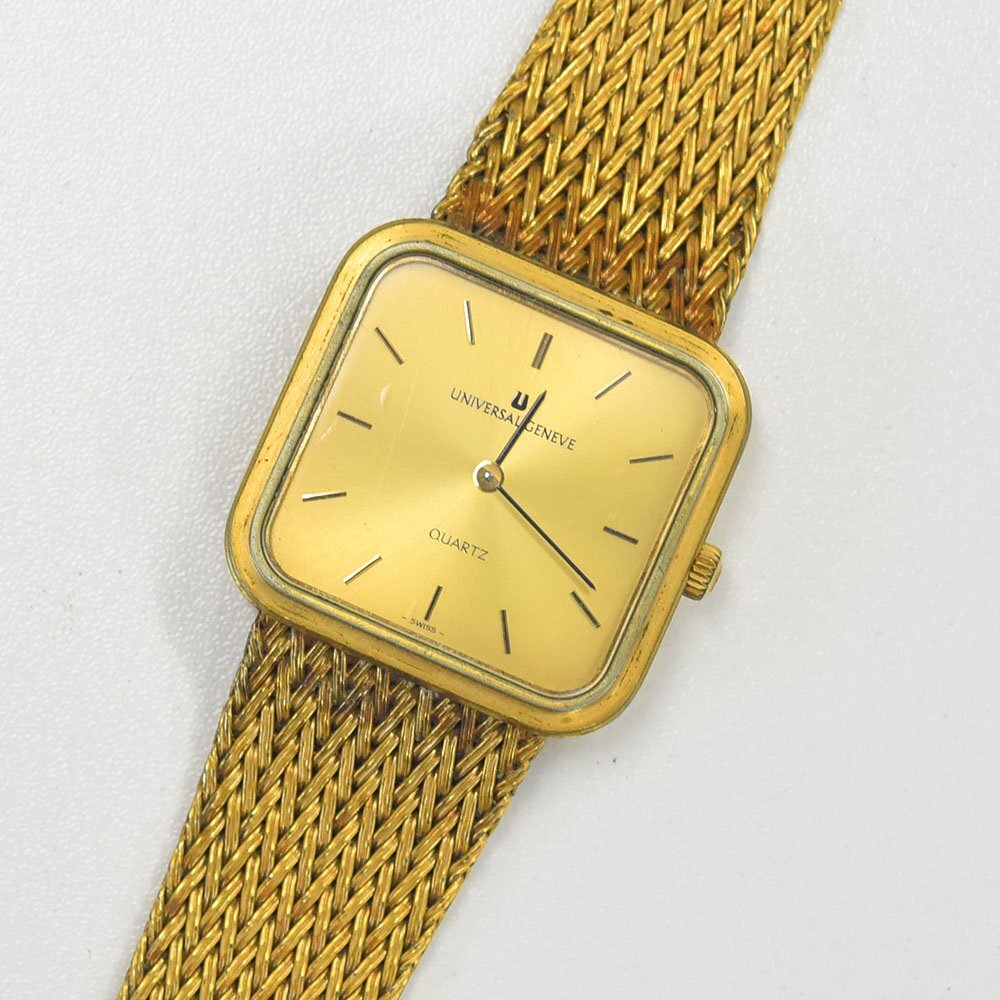 1円 可動品 腕時計 ユニバーサルジュネーブ UNIVERSAL GENEVE 543006 クォーツ メンズ 同梱不可拍卖
