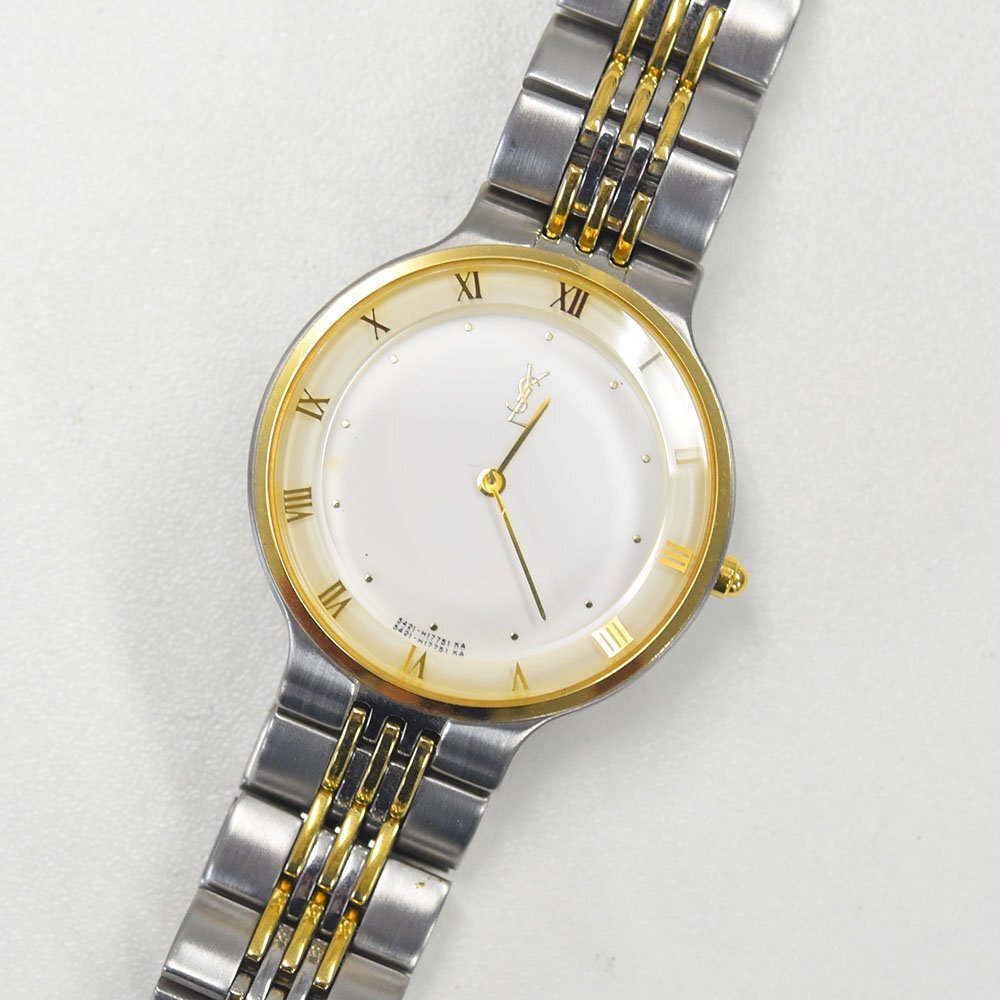 1円 可動品 腕時計 イヴサンローラン YVES SAINT LAURENT 5421-H10040 クォーツ メンズ 同梱不可拍卖