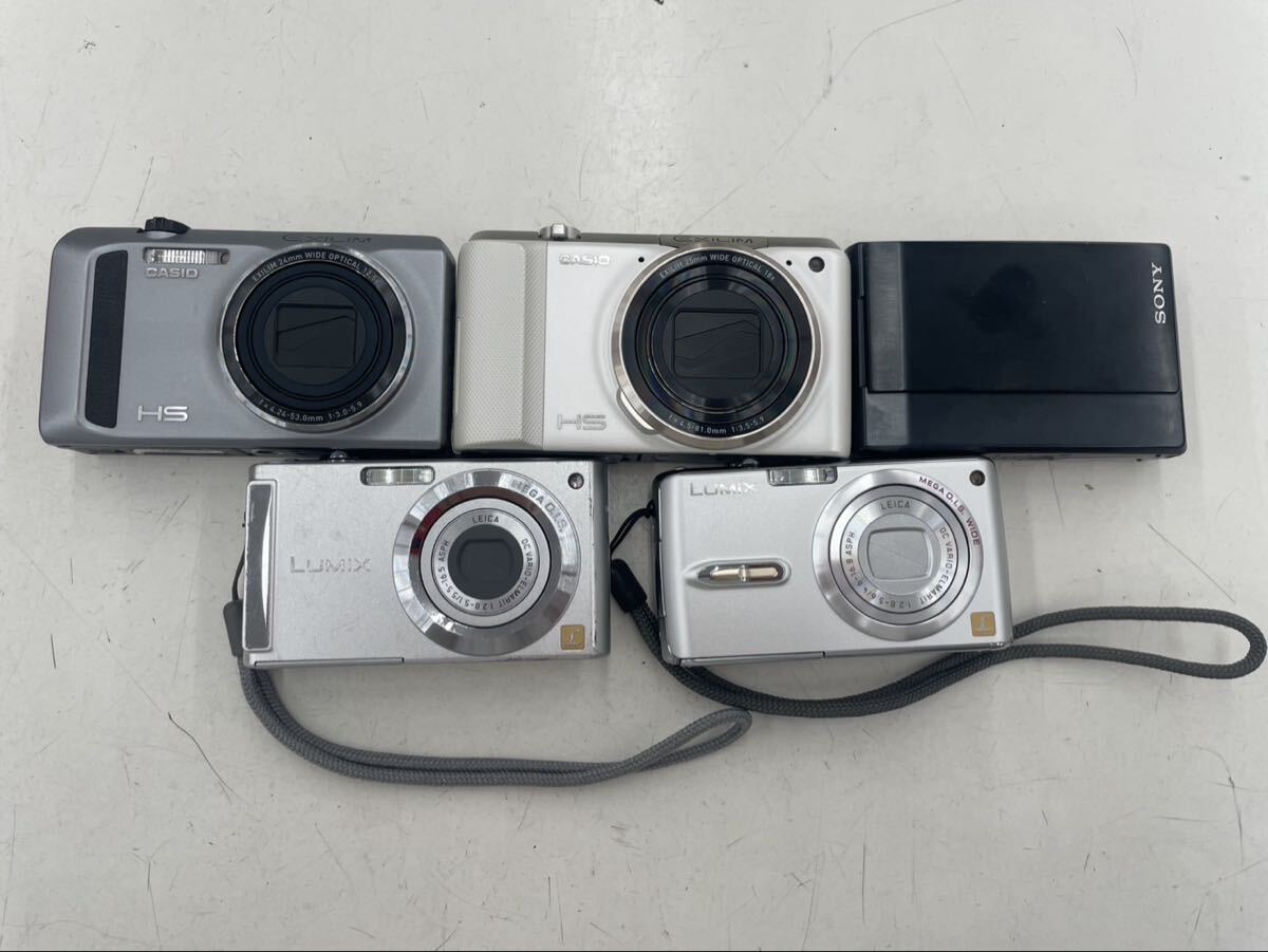 ☆CASIO SONY Panasonicコンパクトデジタルカメラ 5台まとめて 動作未確認 現状品 デジカメ拍卖